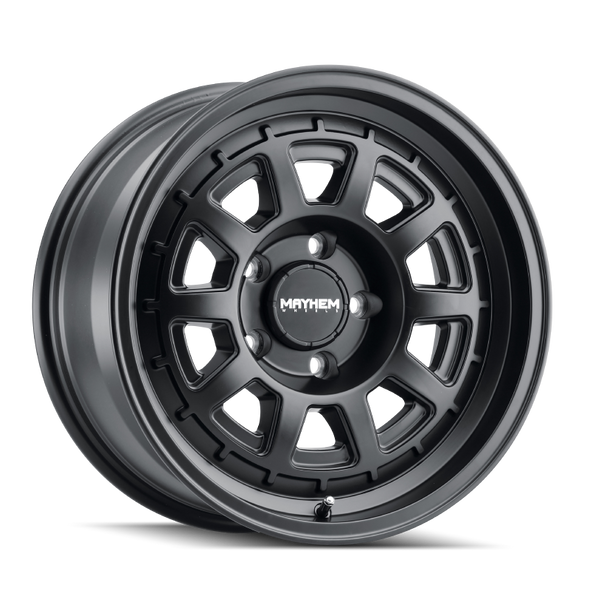 Mayhem 8303 Voyager 15x7 / 5x120 BP / 15mm Offset / 72.56mm Hub Matte Black Wheel