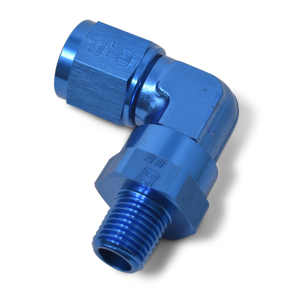 Russell Performance -6 AN 90 Degree Female to Male 3/8in Swivel NPT Fitting