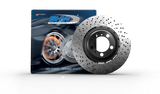 SHW 15-19 Ford Mustang GT350 5.2L (Up to 2/4/2019) Rear Cross-Drilled LW Brake Rotor (FR3Z2C026C)