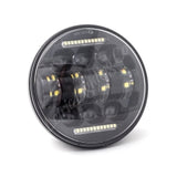 Letric Lighting 5.75in LED Black Diez 10-LED Headlight Dual Horizontal DRL