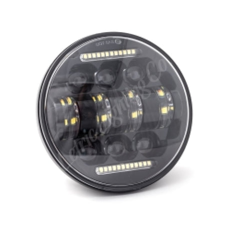 Letric Lighting 5.75in LED Black Diez 10-LED Headlight Dual Horizontal DRL