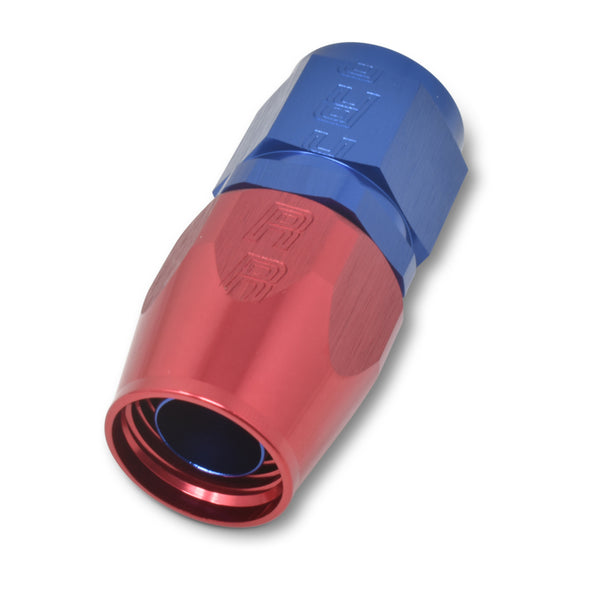 Russell Performance -20 AN Red/Blue Straight Full Flow Hose End