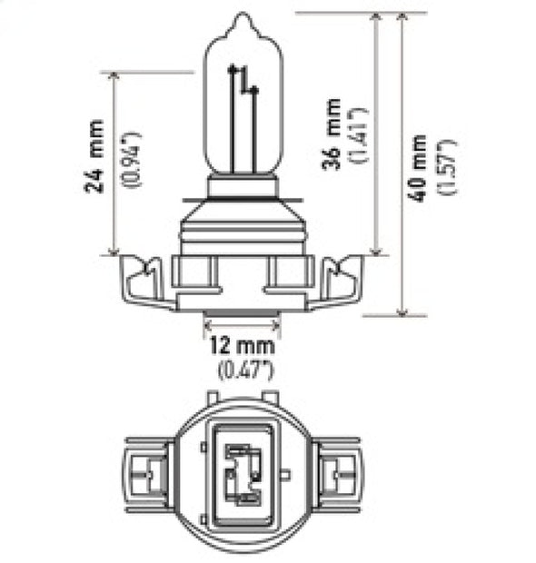 Hella H16/9009 12V 35W Xenon White XB Bulb (Pair)