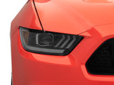 Raxiom 15-17 Ford Mustang GT350 GT500 LED Projector Headlights- Blk Housing (Clear Lens)