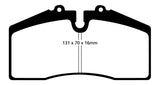 EBC 05+ Ford Saleen Mustang Brembo front calipers Redstuff Front Brake Pads