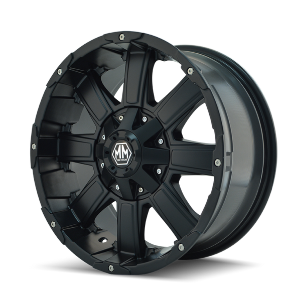 Mayhem 8030 Chaos 18x9 / 5x127 BP / 18mm Offset / 87mm Hub Matte Black Wheel