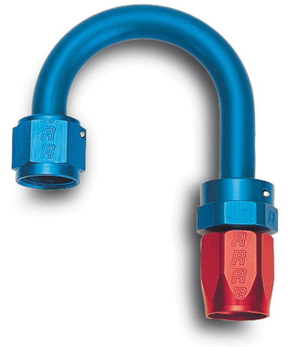 Russell Performance -8 AN Red/Blue 180 Degree Full Flow Swivel Hose End (With 1-1/4in Radius)