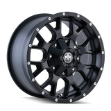Mayhem 8015 Warrior 20x9 / 6x120 BP / 30mm Offset / 78.1mm Hub Matte Black Wheel
