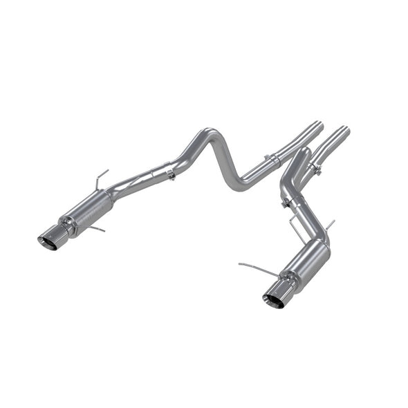 MBRP 11-14 Ford Mustang GT 5.0L Dual Split Rear Race Version T409 3in Cat Back Exhaust System
