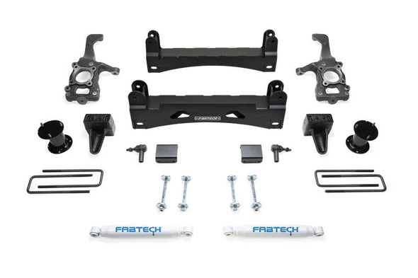 Fabtech 15-20 Ford F150 2WD 6in Basic Sys w/Perf Shks