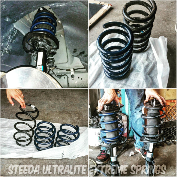 Steeda Mustang Ultralite Extreme Lowering Springs - Linear GT/V6/EcoBoost (2015-2024)
